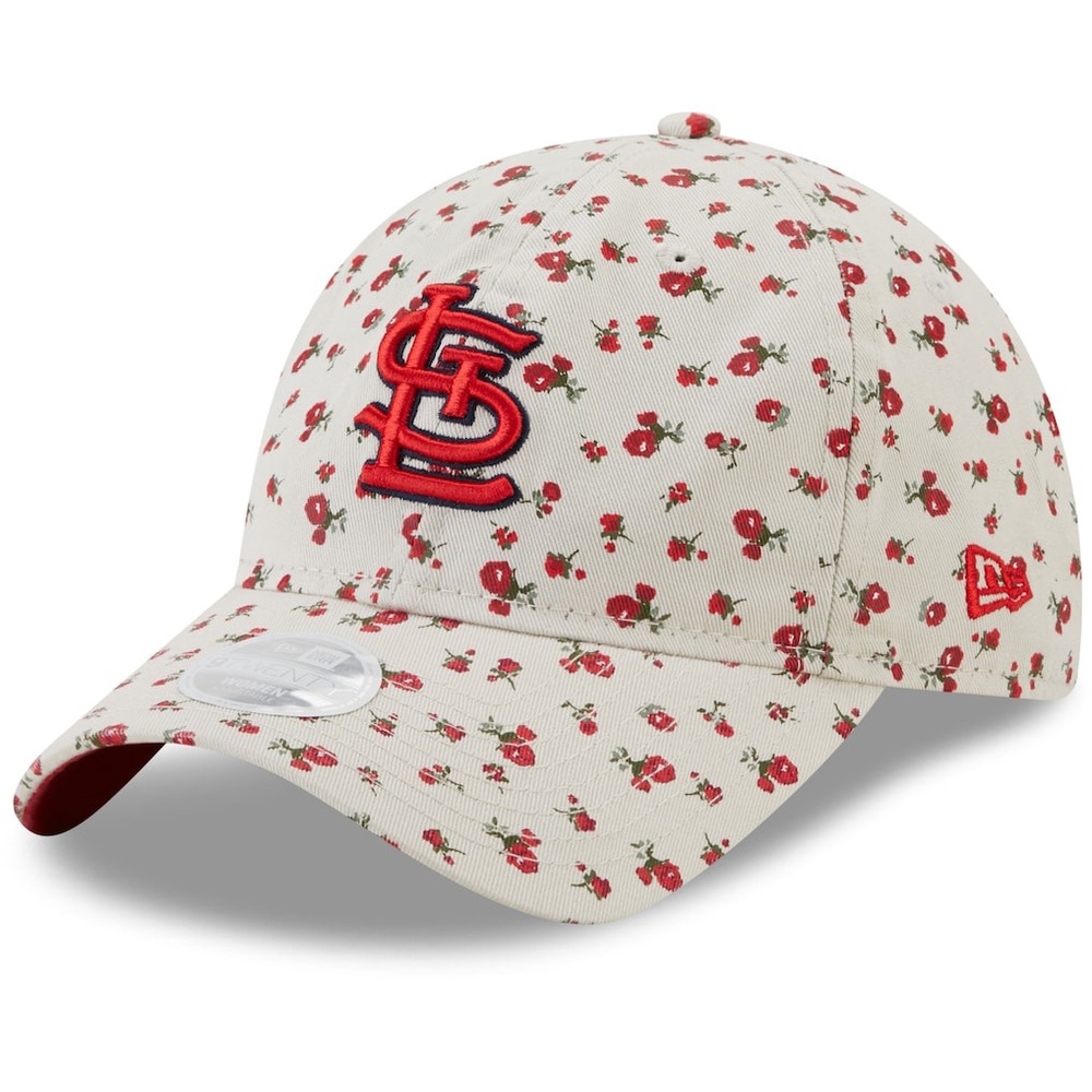 Vintage STL St. Louis Cardinals New Era Bloom 9TWENTY Adjustable Hat-ONE SIZE